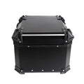 Baú Traseiro Moto 45L Alumínio Preto Tronos – Resistente, Impermeável e Seguro para Viagens