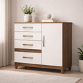 Cômoda 4 Gavetas 1 Porta Vênus Moval