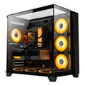Gabinete Gamer K-Mex Tiger Shark Preto Vidro Temperado