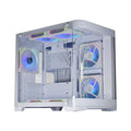 Gabinete Gamer K-Mex Aquário Curvo CG-W1AG Branco Vidro Temperado