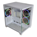 Gabinete Gamer Aquário Micro Atx S/ Fans Cor Branco - K-mex Cg-w830