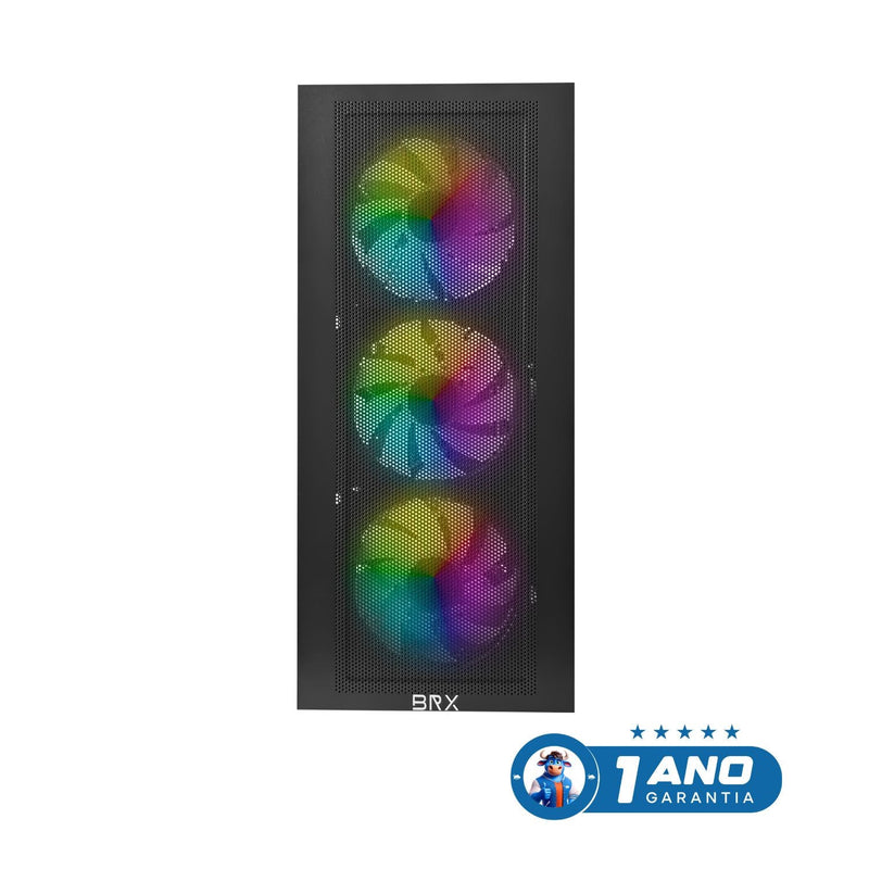 Gabinete Gamer BRX CA-056BK Zephyra Vidro Temperado RGB