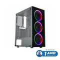 Gabinete Gamer Divinus Multicolor CG-AL10 ATX Vidro Temperado Com 3 Fans