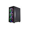 Gabinete Gamer K-Mex Elite Multicolor CG-10W5 RGB Com 3 Fans