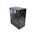 Gabinete Gamer K-Mex Elite Multicolor CG-10W5 RGB Com 3 Fans