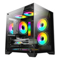 Gabinete Gamer Micro Aquário K-Mex CG-0830 Preto Cube Case