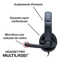 HEADSET COM FIO H700 CONEXÃO USB CABO DE 210CM CANCELAMENTO DE RUIDO CONTROLE DE VOLUME E MICROFONE DRIVER 40MM POTENCIA
