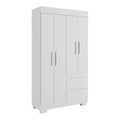 Guarda-Roupa Solteiro Maya 4 Portas com 2 Gavetas ACP Móveis