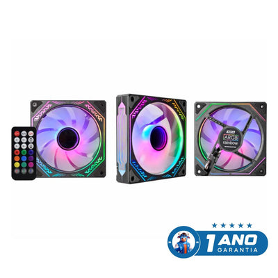 KIT ARGB AATA INFINITY FAN 120*3PÇ + CONT REMOTO / SEM FITA