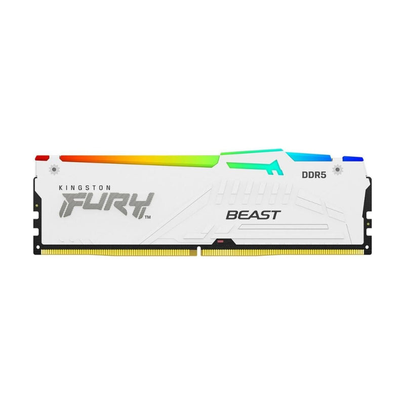 Memória Ddr5 Kingston Fury Beast, Rgb, 32gb, 5600mhz, White