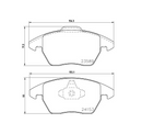 Pastilha de Freio Dianteira Citroen C4 / Peugeot 208