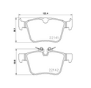 Pastilha de Freio Traseira Jaguar XF XE / Volvo XC60 XC90