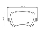 Pastilha de Freio Traseira Jetta 2.5 / Audi A3 A4 TT