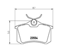 Pastilha de Freio Traseira Audi A4 A6 / Golf / Peugeot 405