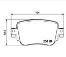 Pastilha de Freio Traseira Audi A1 Q3 / Polo 1.0