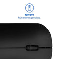 MOUSE SEM FIO MS100 USB 1200DPI 3 BOT SLIM PT
