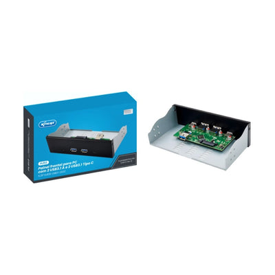 Painel Frontal Usb 3.0 E Tipo C Para Pc Knup Kp-pl913