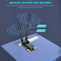 Placa de rede PCI-Express KNUP Wireless 300 MBPS - KP-T118