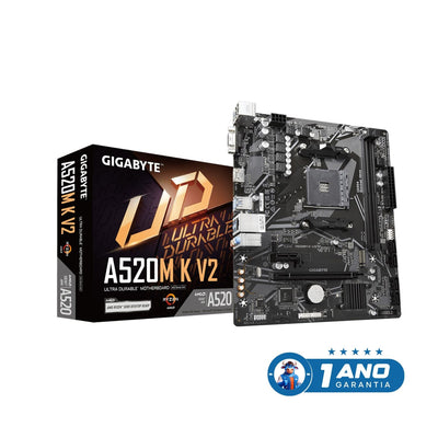 Placa Mae Gigabyte A520M K V2