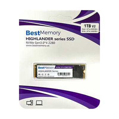 SSD 1TB M.2 NVMe PCIe 2280 Best Memory Highlander – Alta Velocidade para PC e Notebook