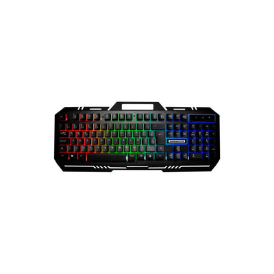 Teclado Gamer K-MEX Fusion Color KM-M712 RGB / Rainbow ABNT2 Preto