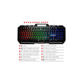 Teclado Gamer K-MEX Fusion Color KM-M712 RGB / Rainbow ABNT2 Preto