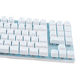 Teclado Gamer Mecânico Aplus Tech Branco Rainbow Switch Blue