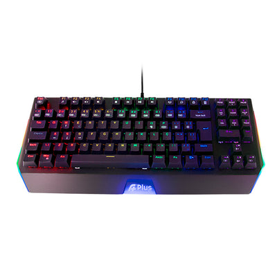Teclado Mecânico Gamer Aplus Mizu Rainbow ABNT2 com Switch Outemu Blue AP-KB-3989